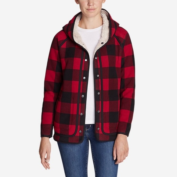 Eddie Bauer Jackets & Blazers - Eddie bauer reversible trophy jacket fleece sherpa